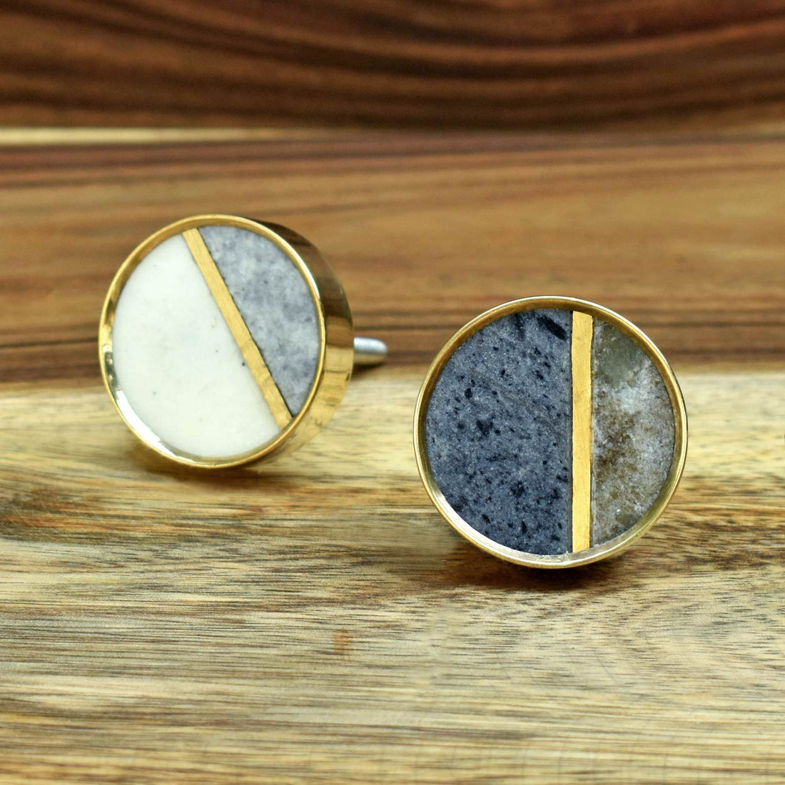 Gauri Brass Stone Dresser Knob