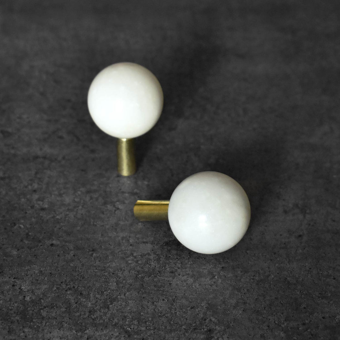 round white marble cabinet and drawer knob