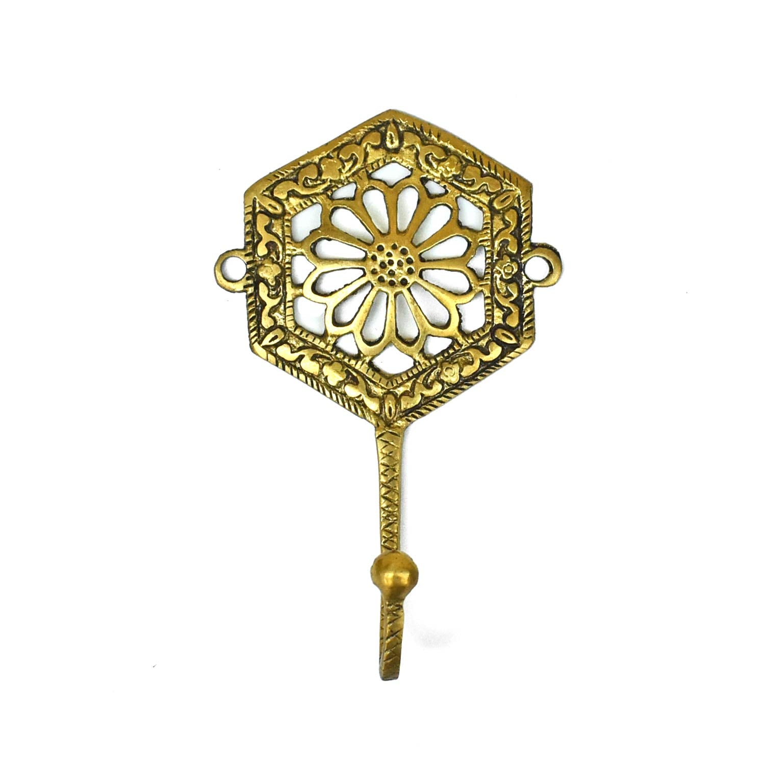 Belleville Solid Brass Wall Hook Keys Hanger