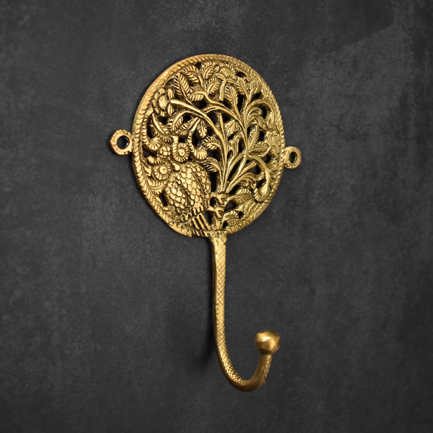 Bloom and Hoot Brass Wall Hook Towel Hanger