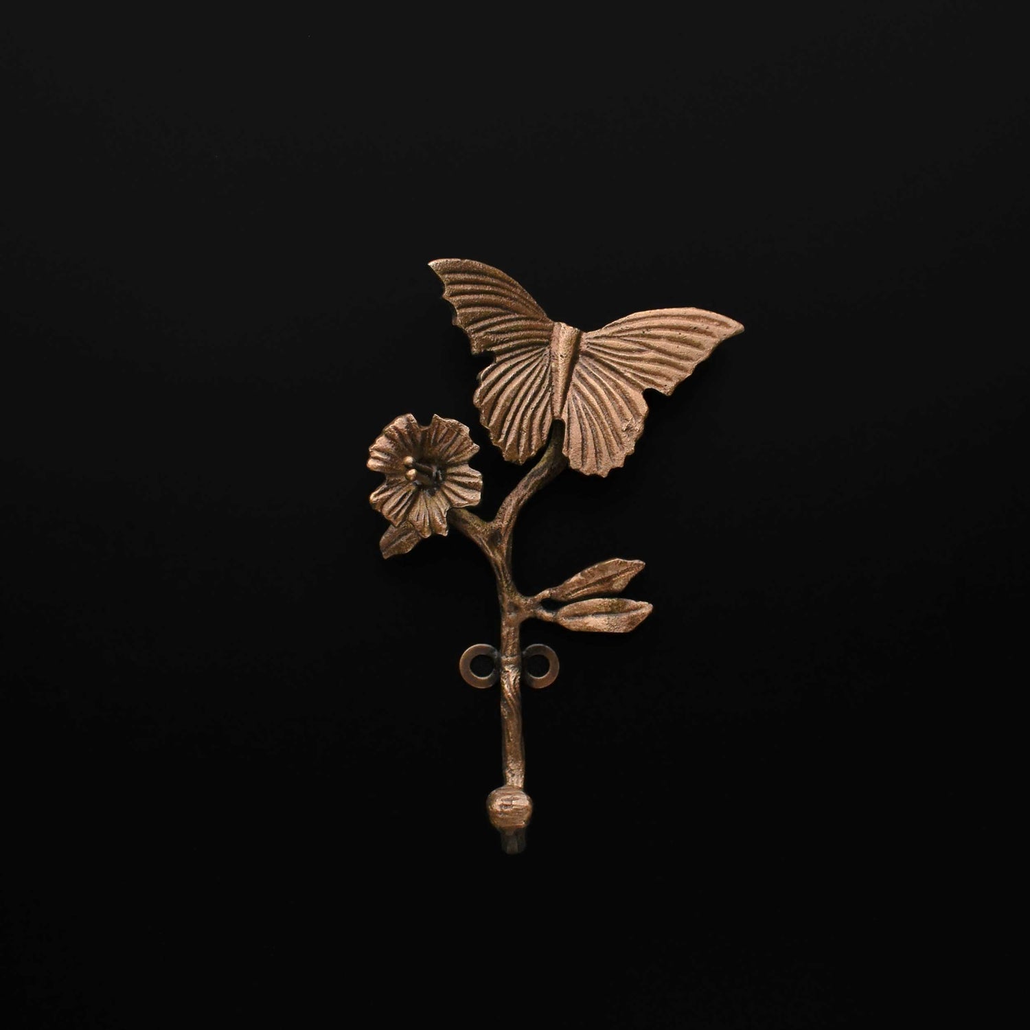 Flutterby Brass Wall Hook Towel Hanger