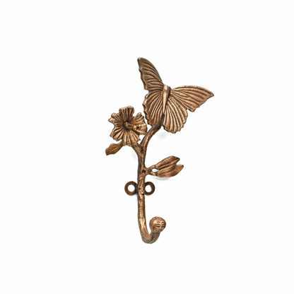 Flutterby Brass Wall Hook Towel Hanger