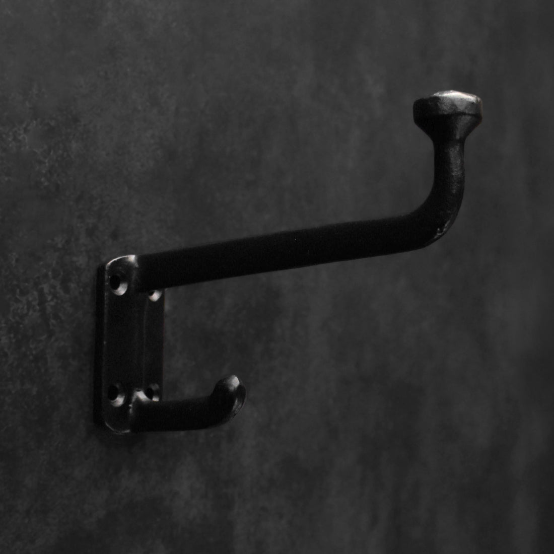 Duoro Cast Iron Black Retro Wall Hook and Hanger