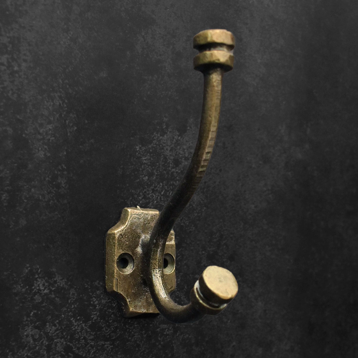 Cedric Cast Iron Coat and Towel Wall Hook