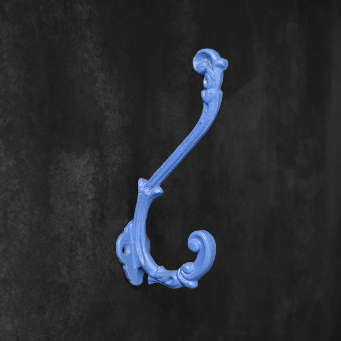 Orchid Bloom Cast Iron Coat and Towel Wall Hook