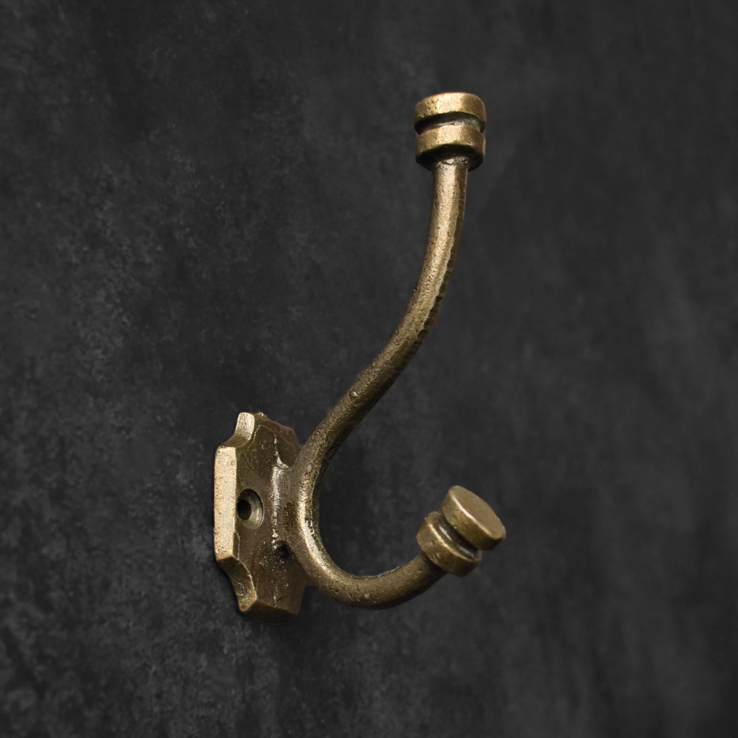 Cedric Cast Iron Coat and Towel Wall Hook