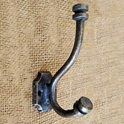 Cedric Cast Iron Coat and Towel Wall Hook