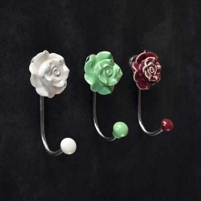 Milky Rose Coat Wall Hook