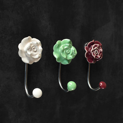 Milky Rose Coat Wall Hook