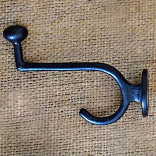 Kapok Black Coat and Hat Wall Hook