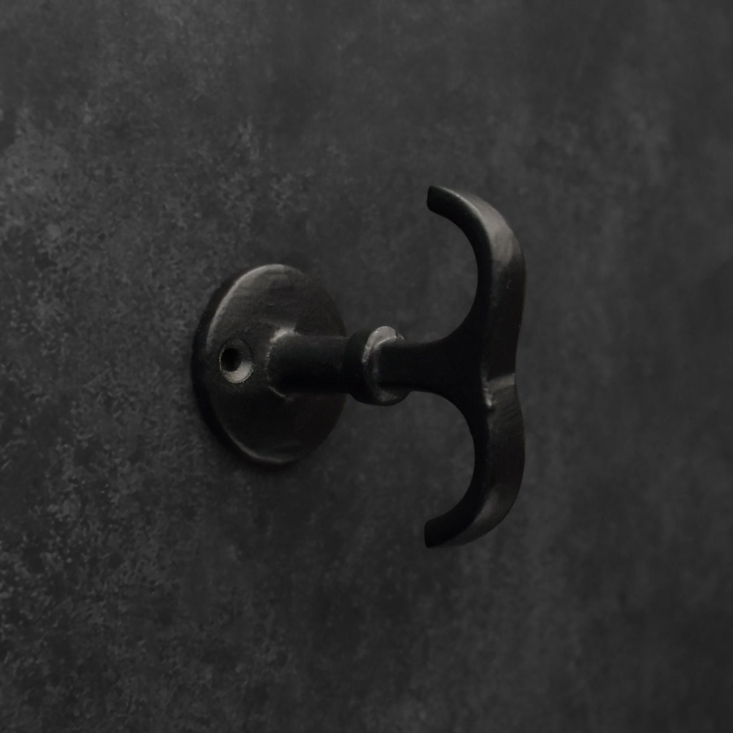 Baobab Cast Iron Small Black Double Wall Hook