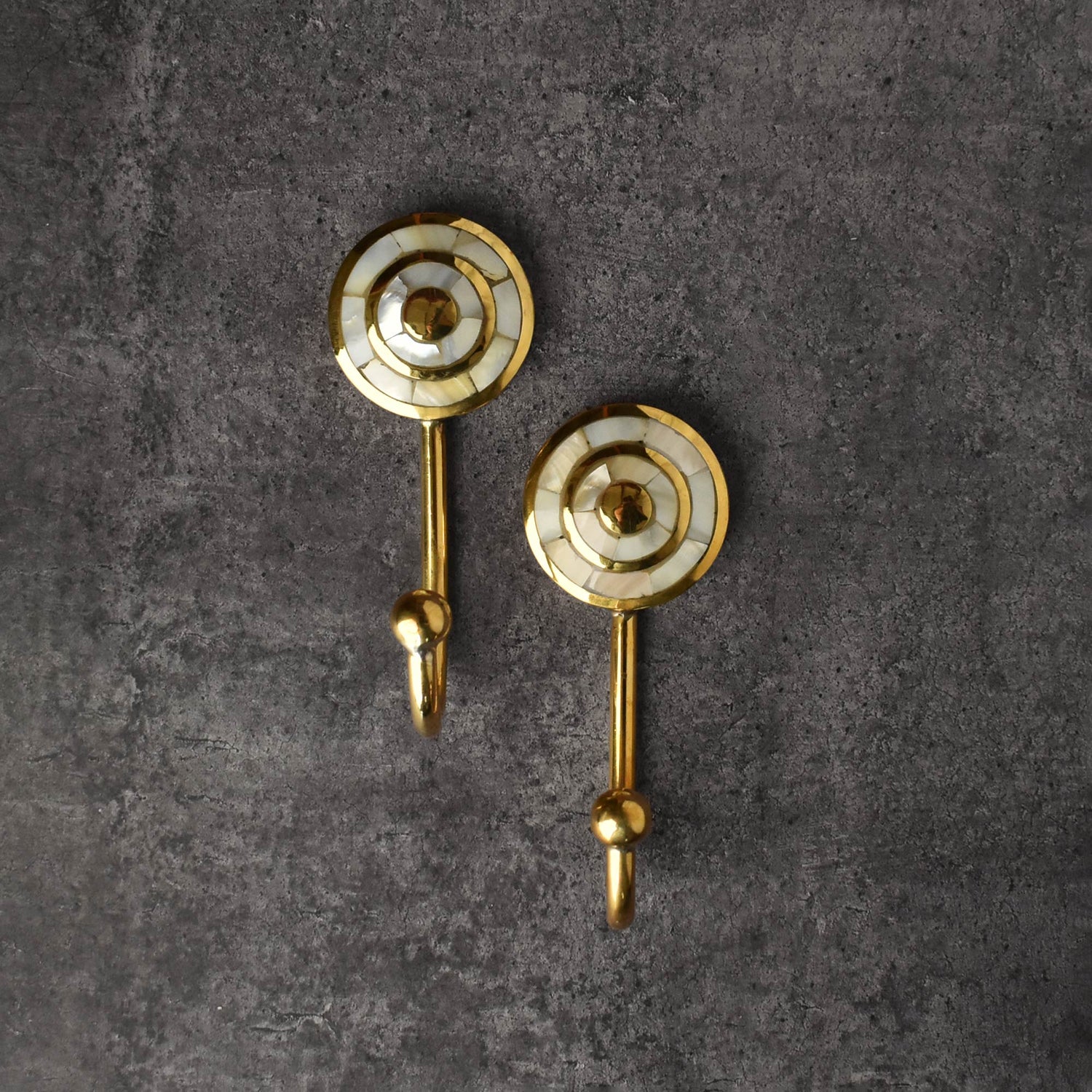 brass pearl wall hook coat hook