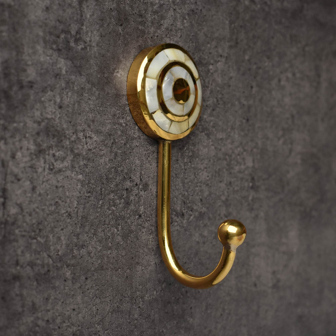 brass pearl keys hook holder