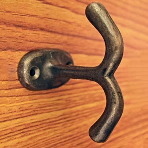 Baobab Cast Iron Small Double Wall Hook Ceiling Hook