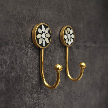 brass pearl keys hook wall hook