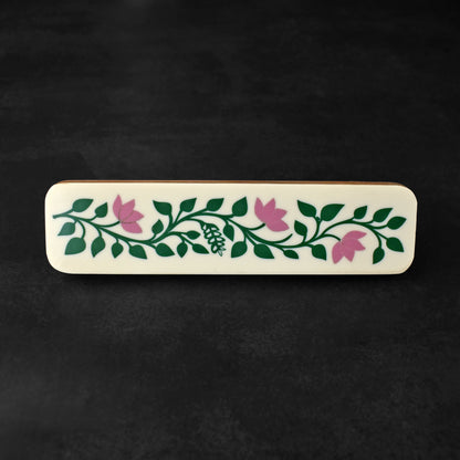 Aburaya Floral Resin Inlay Cabinet Cupboard Handle