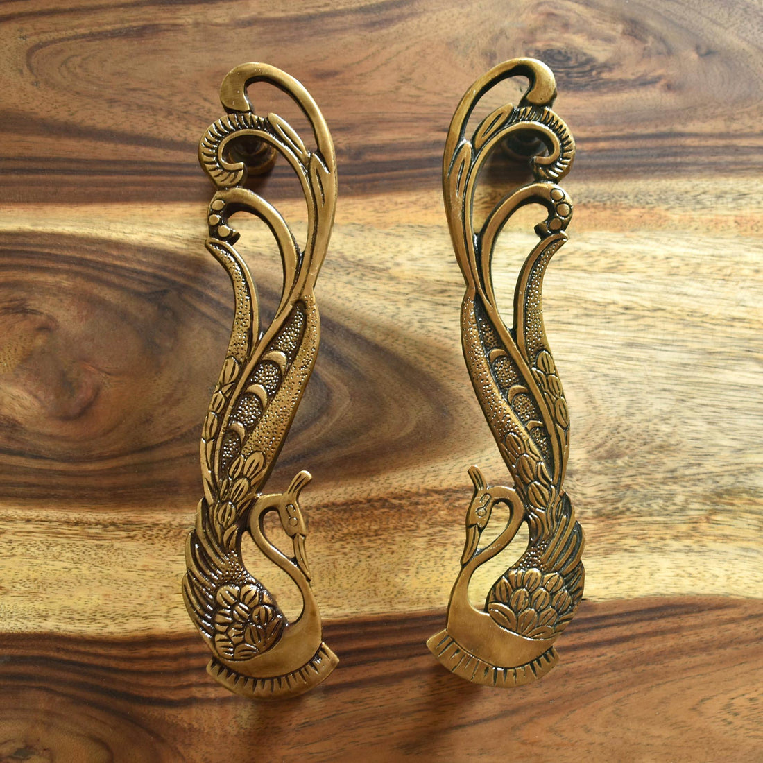 peacock brass handle