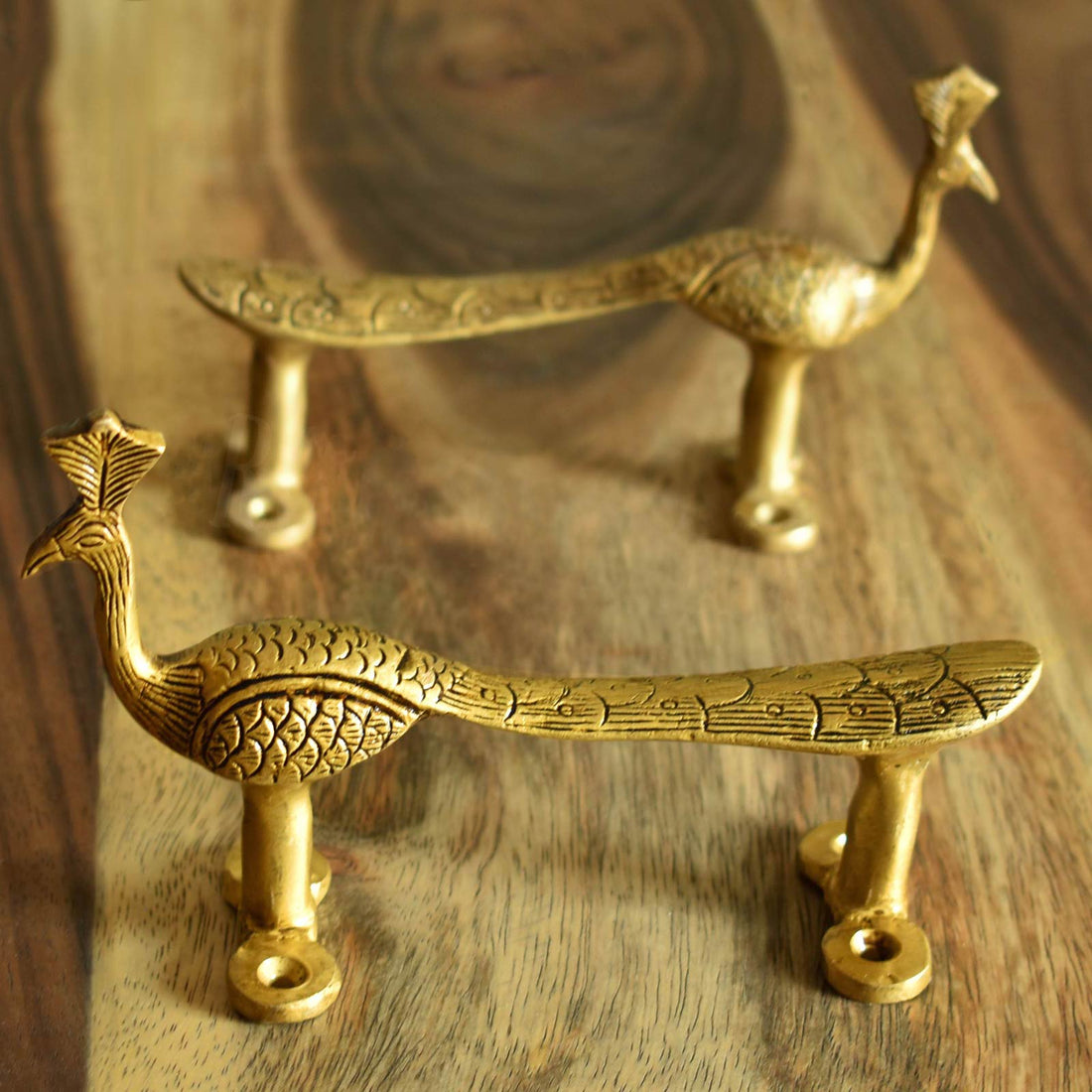 brass peacock cabinet wardrobe handle