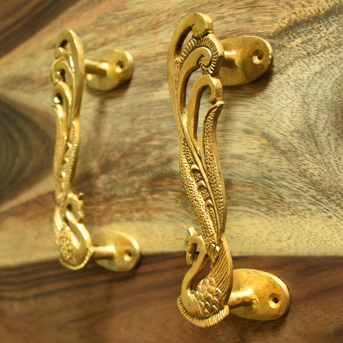 brass peacock cupboard almirah handle