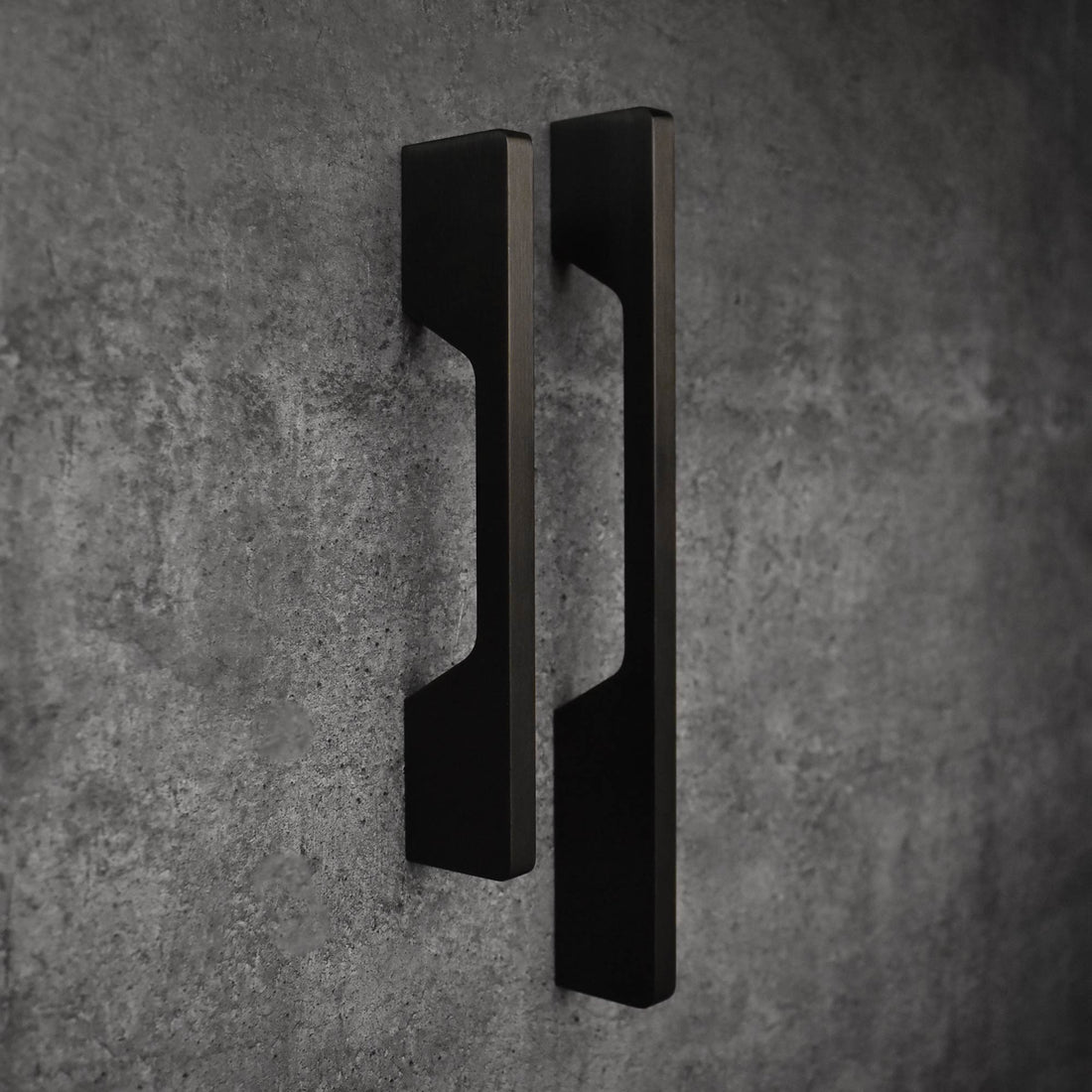 Monza Sleek Black Cupboard Wardrobe Handle Pull