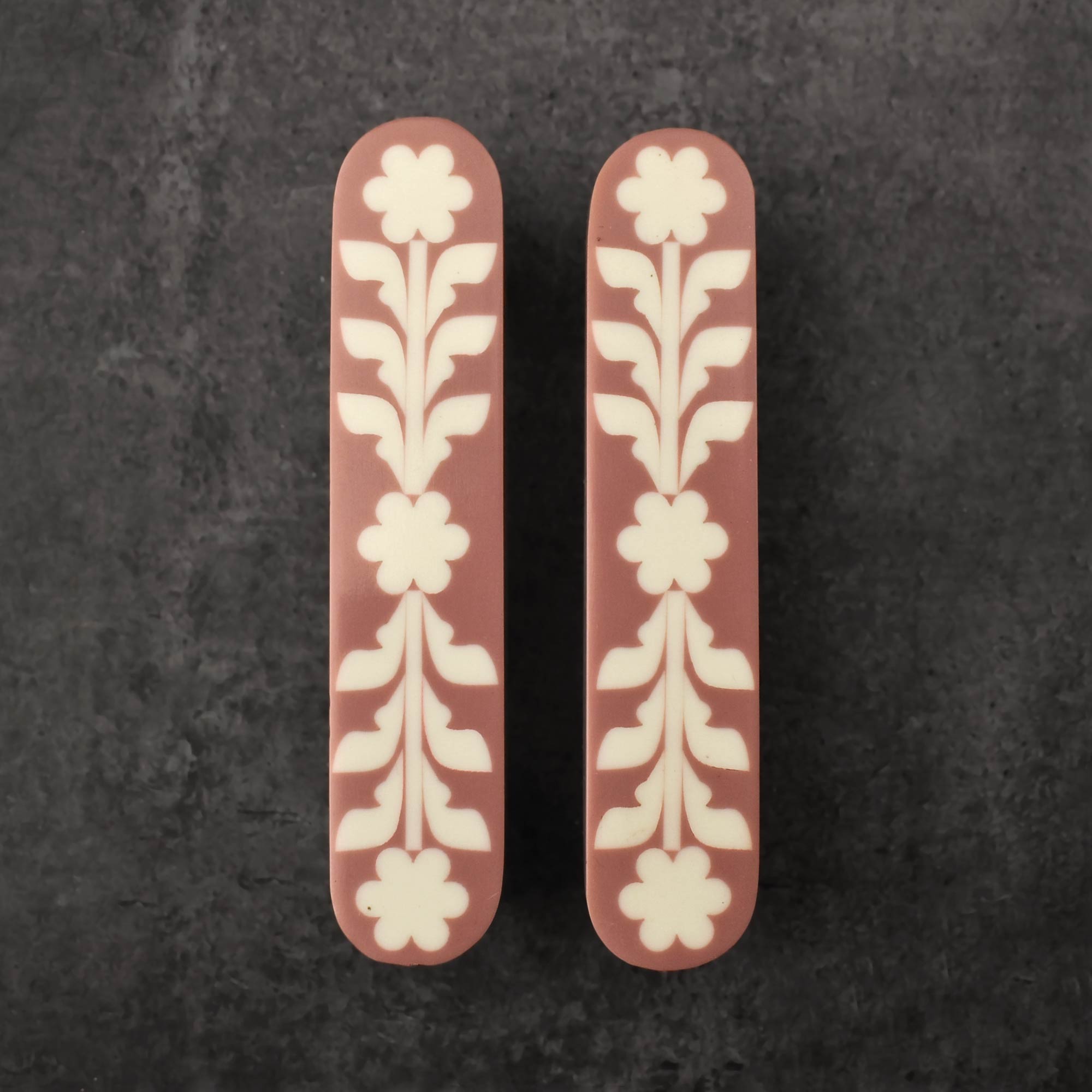 Tarang Floral Resin Inlay Cabinet Cupboard Handle