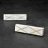 white stone brass inlay drawer handle