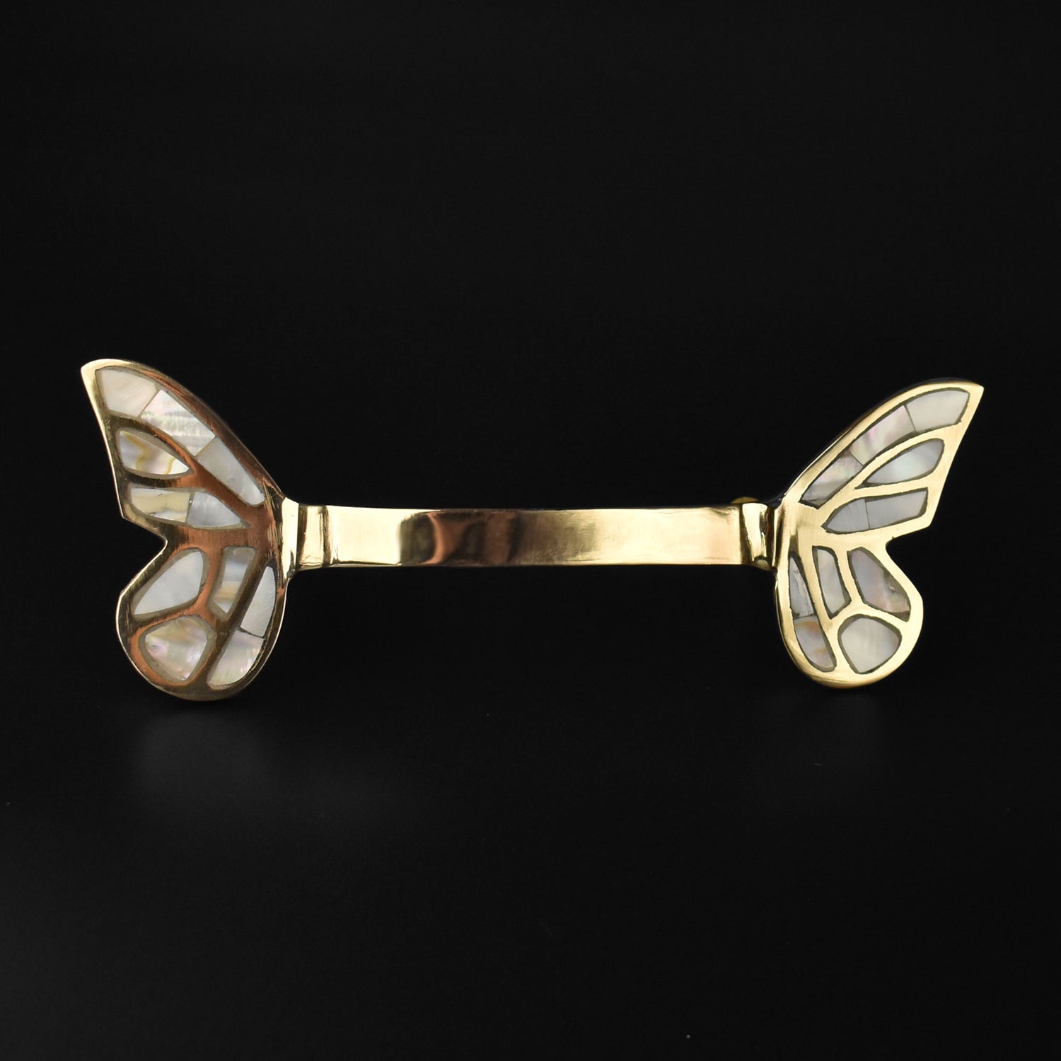 Kokoro Brass Butterfly Cabinet Drawer Wardrobe Handle