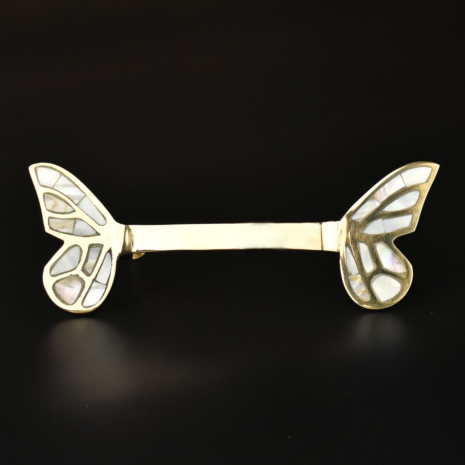 Kokoro Brass Butterfly Cabinet Drawer Wardrobe Handle