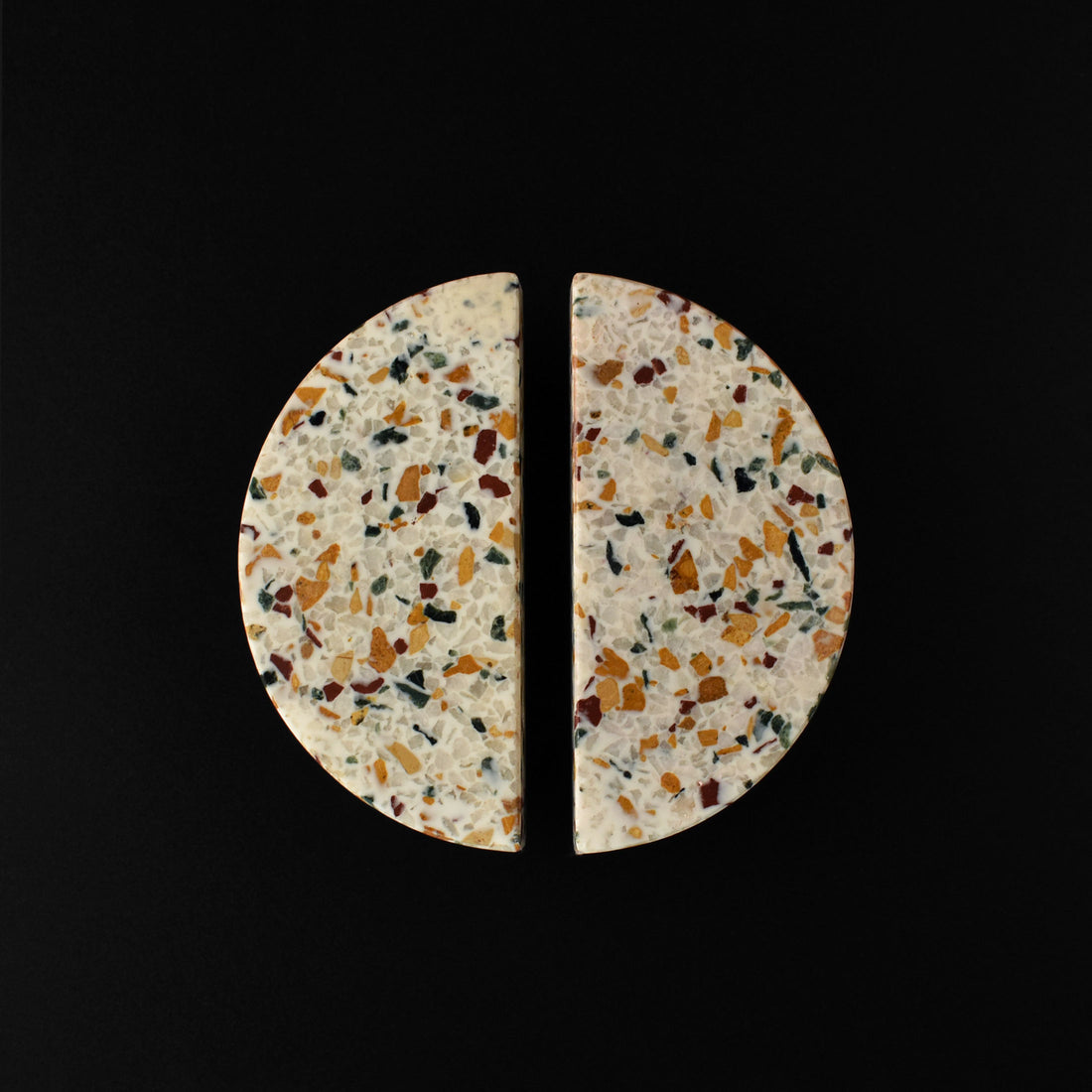Sero Half Moon Terrazzo Cabinet Drawer Handle