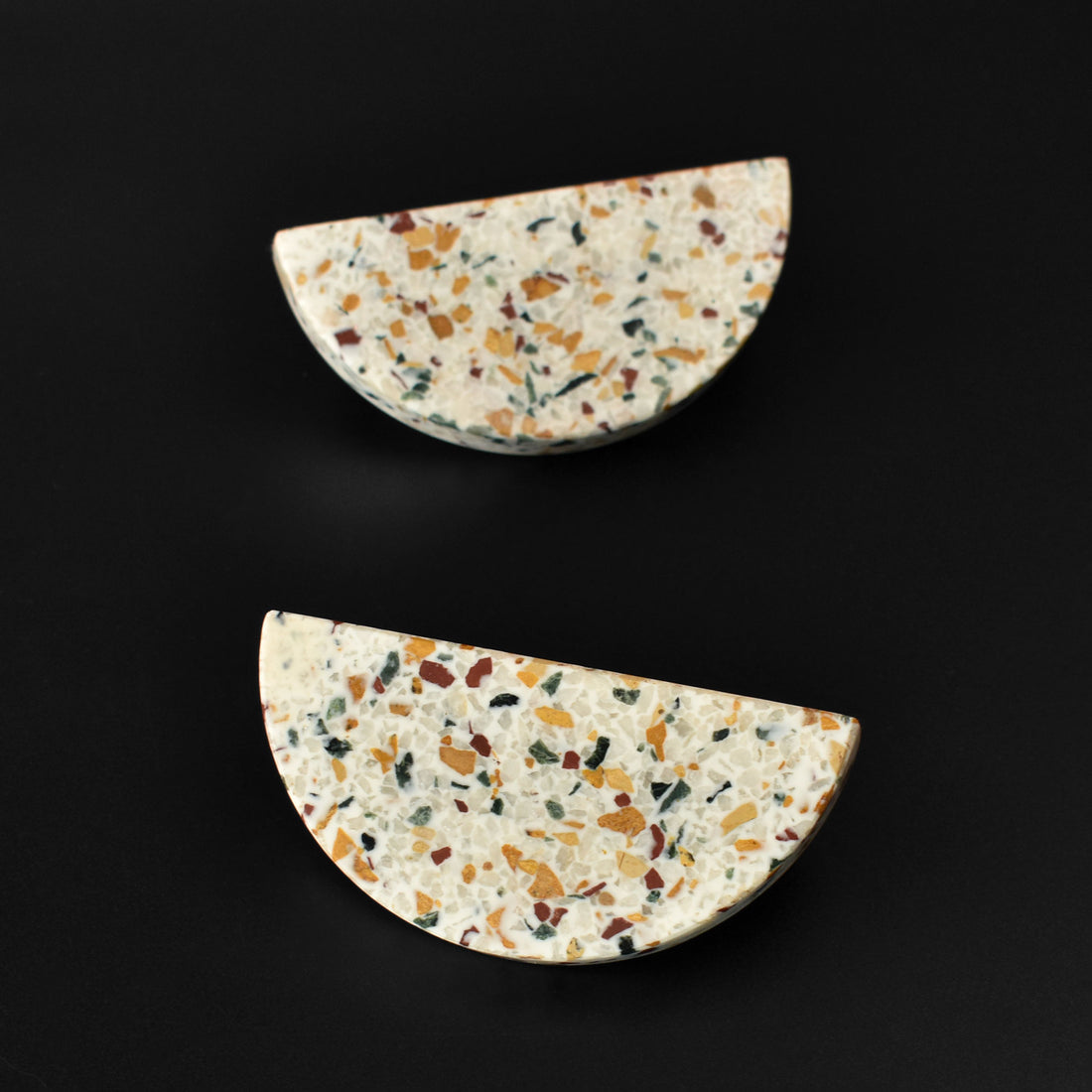 Sero Half Moon Terrazzo Cabinet Drawer Handle