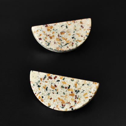 Sero Half Moon Terrazzo Cabinet Drawer Handle