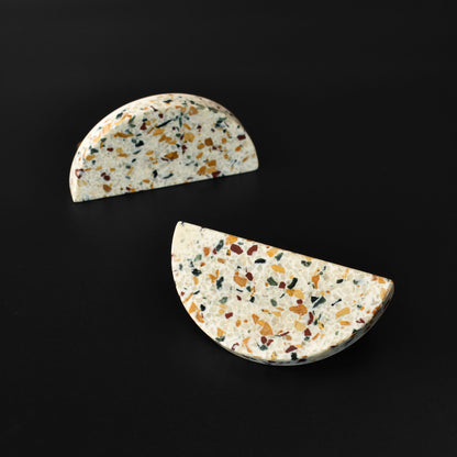 Sero Half Moon Terrazzo Cabinet Drawer Handle