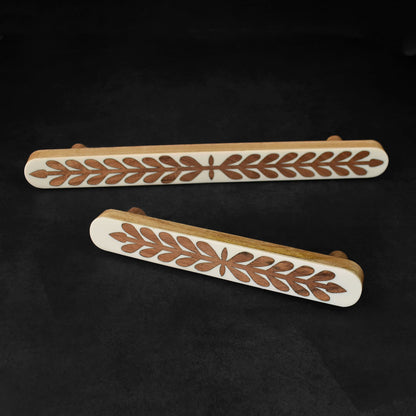 Gulnaar Floral Wood Inlay Cabinet Cupboard Handle