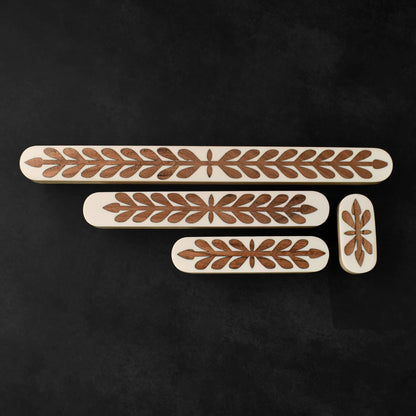 Gulnaar Floral Wood Inlay Cabinet Cupboard Handle