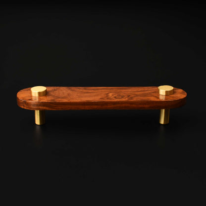 Fairmont Wood Brass Cabinet Drawer Handle