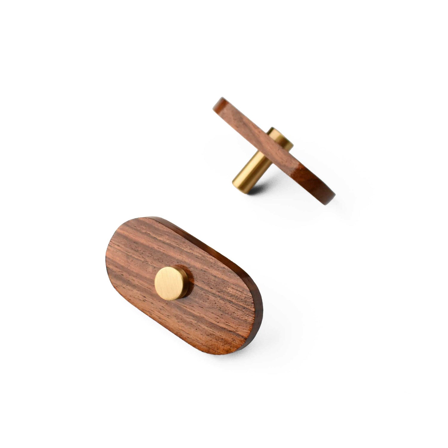 Fairmont Wood Brass Cabinet Drawer Handle
