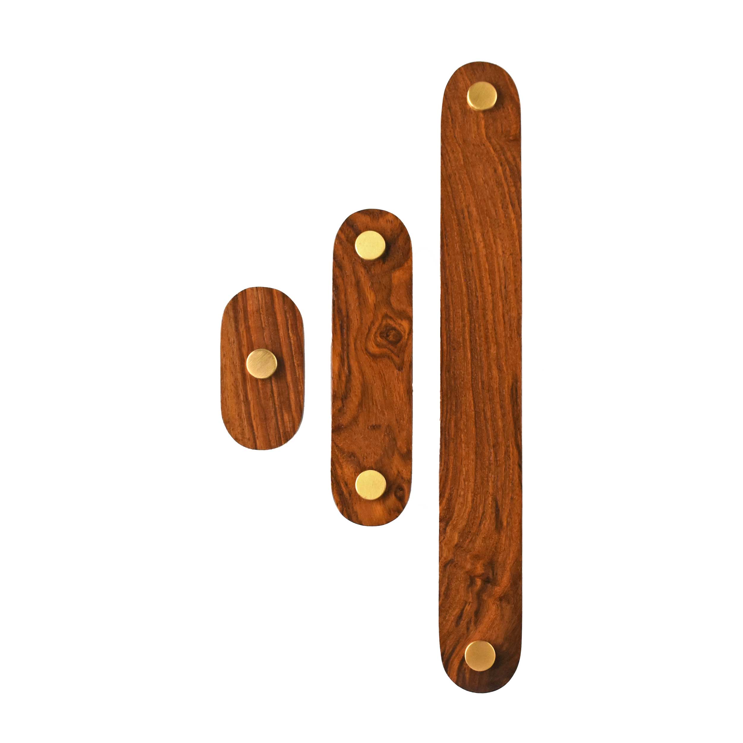 Fairmont Wood Brass Cabinet Drawer Handle