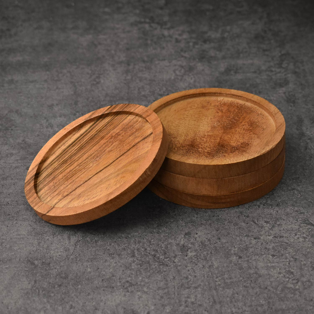 Callista Wood Coasters Set of 4