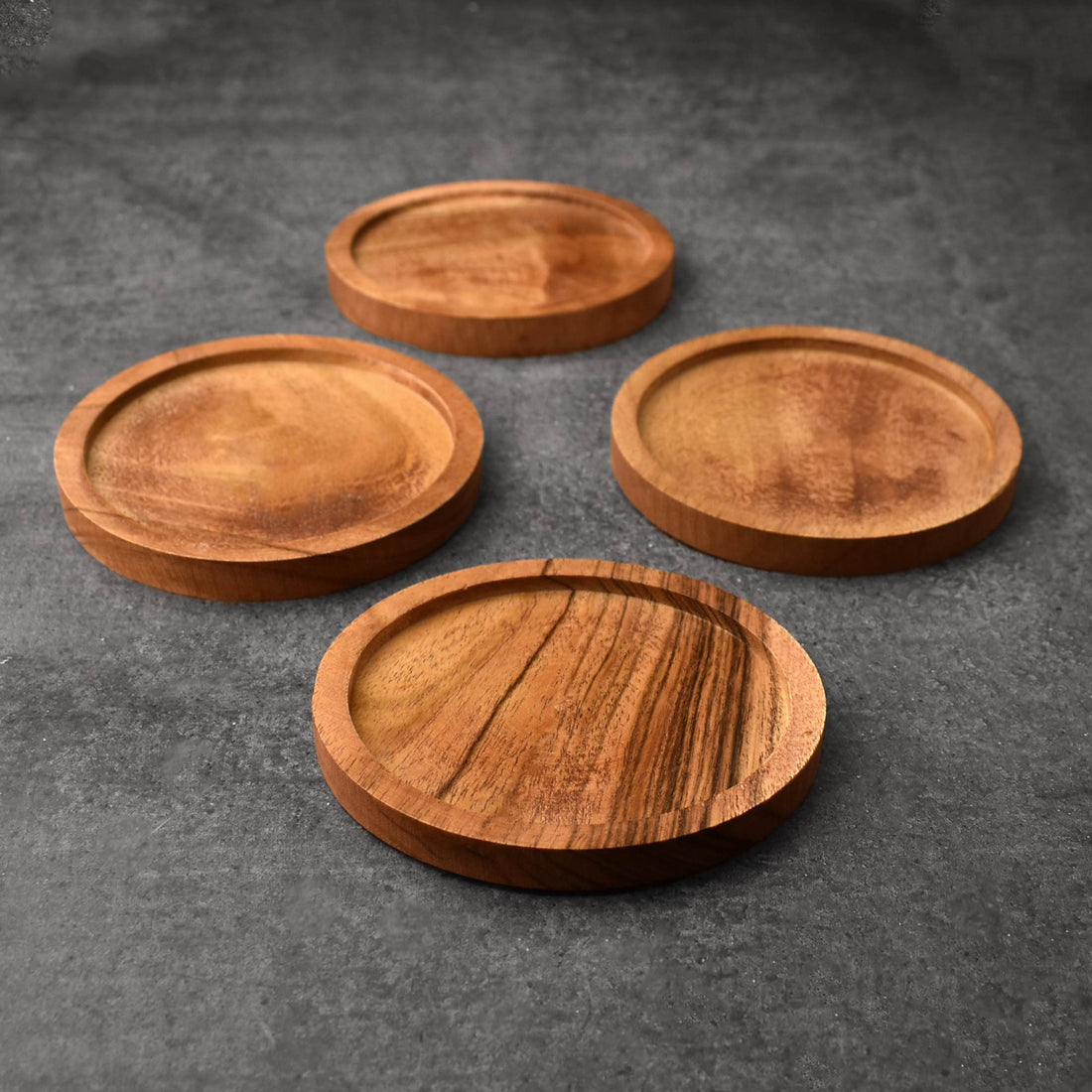 Callista Wood Coasters Set of 4