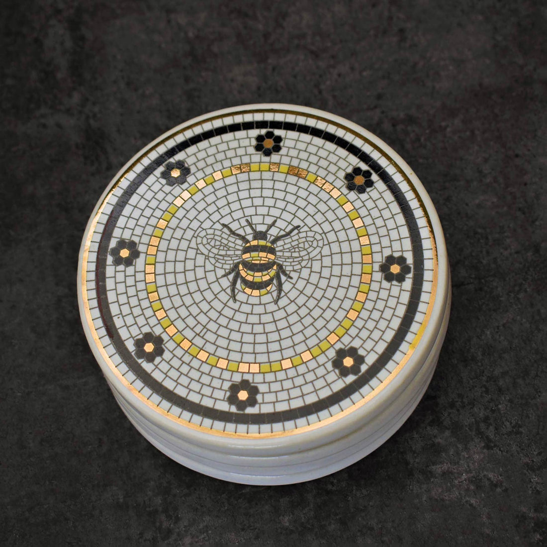 Nectaria Ceramic Bee Coasters Set of 4