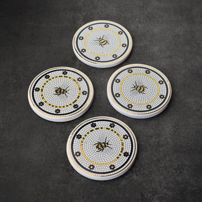 Nectaria Ceramic Bee Coasters Set of 4