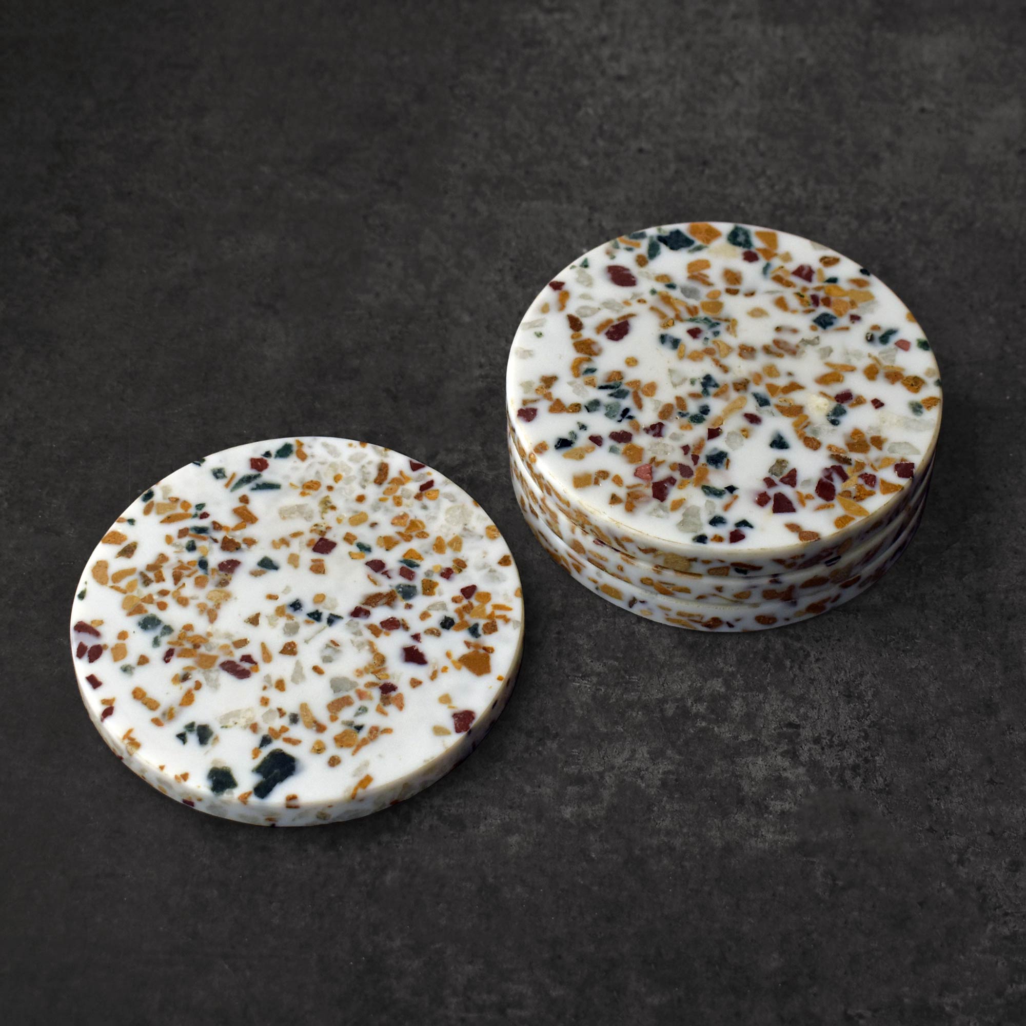 Philomena Terrazzo Coasters Set of 4