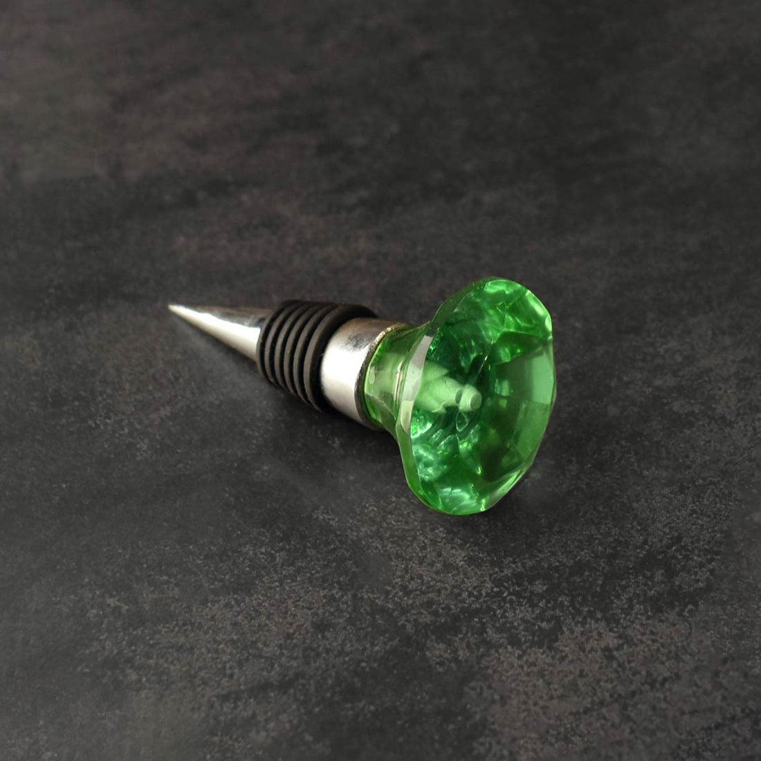 Incanto Emerald Green Glass Wine Bottle Stopper