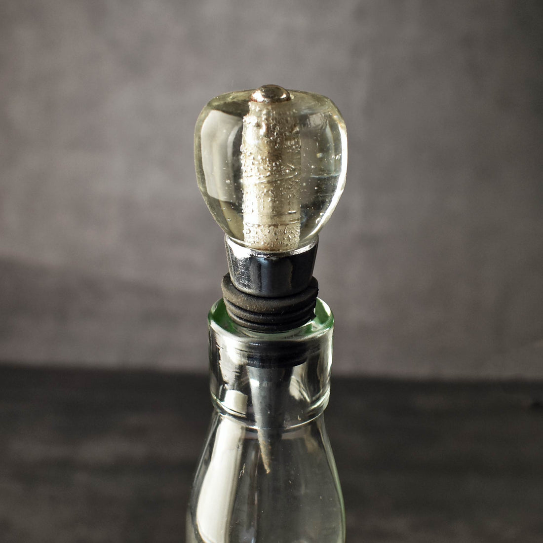 Diamant Clear Glass Wine Bottle Stopper