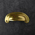 polished brass cup pull handle 