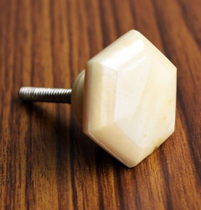 Vrishka White Bone Cabinet Dresser Knob