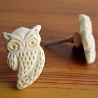 Vistula Owl Resin Cupboard Cabinet Door Knob