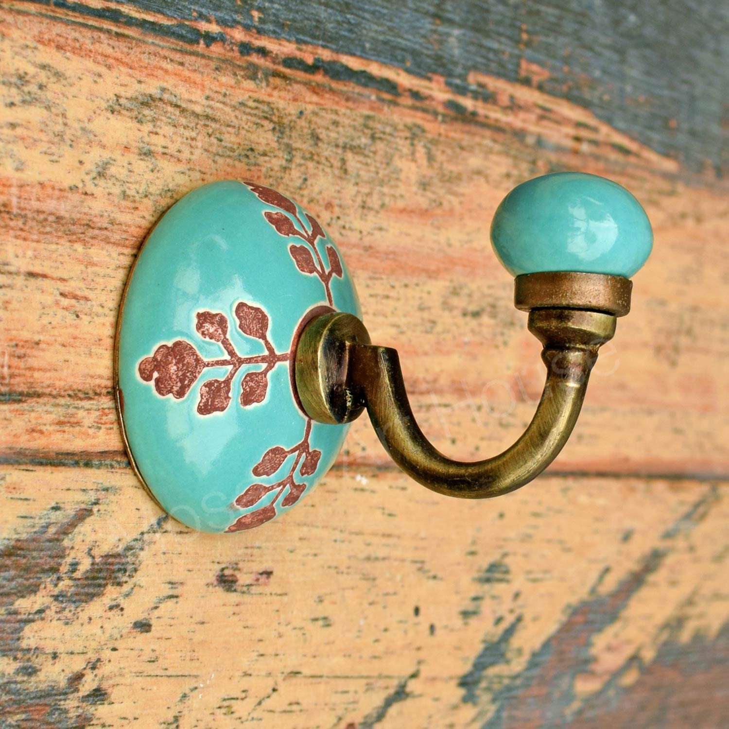 Chiswick Ceramic Coat Wall Hook and Keys Hanger