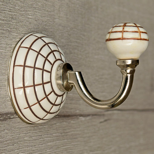 Sloane Ceramic Coat Wall Hook and Keys Hanger