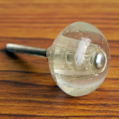 Episkey Round Glass Cabinet Door Knob and Pull